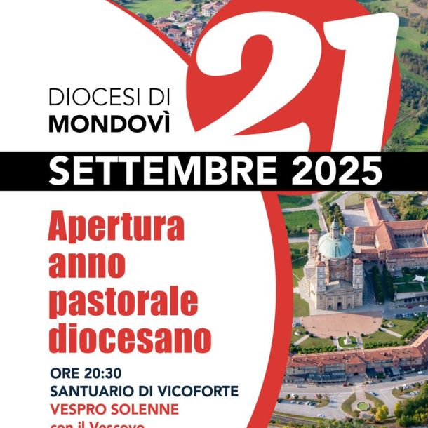 Apertura dell’anno Pastorale, domenica 21 settembre