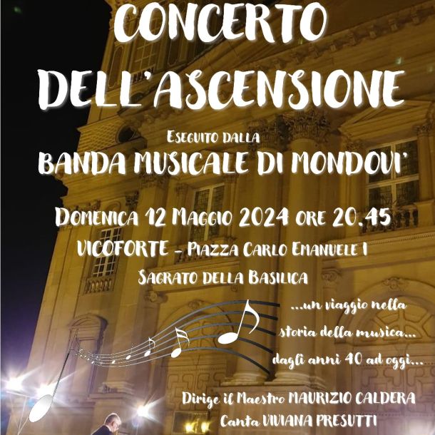 La Banda di Mondovì in concerto al Santuario per la Festa dell’Ascensione