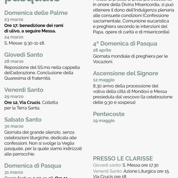 I giorni del tempo pasquale