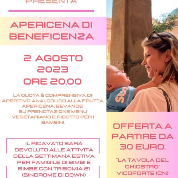 Mercoledì 2 agosto apericena di beneficienza per la Settimana Lagatiana