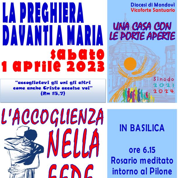 Accoglienza nella Fede – Sabato 1 aprile